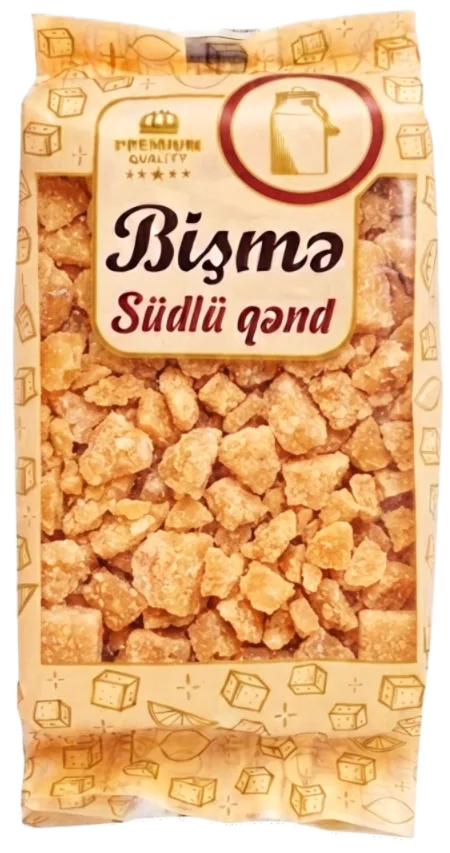 BİŞMƏ Südlü Qənd 450 q – Çay Süfrəsi üçün Klassik Seçim