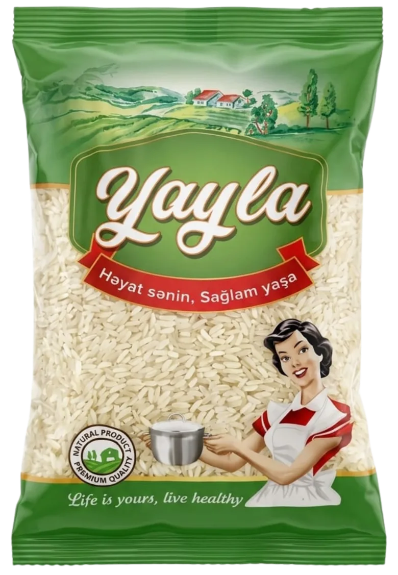 YAYLA Uzun Düyü Sade 650 q – Gündəlik Mətbəx üçün Keyfiyyətli Düyü