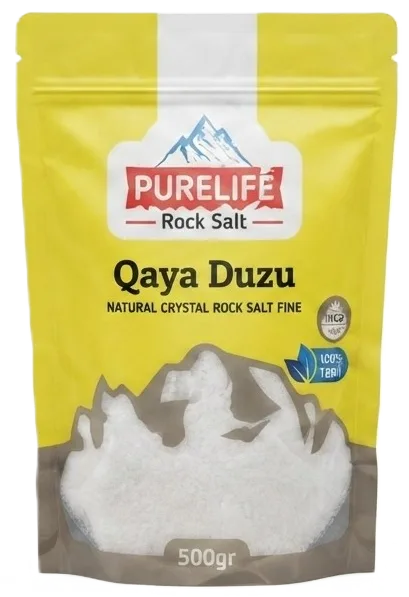 PURE LIFE Qaya Duzu İncə 500 q – Gündəlik Mətbəx üçün Təbii Dad